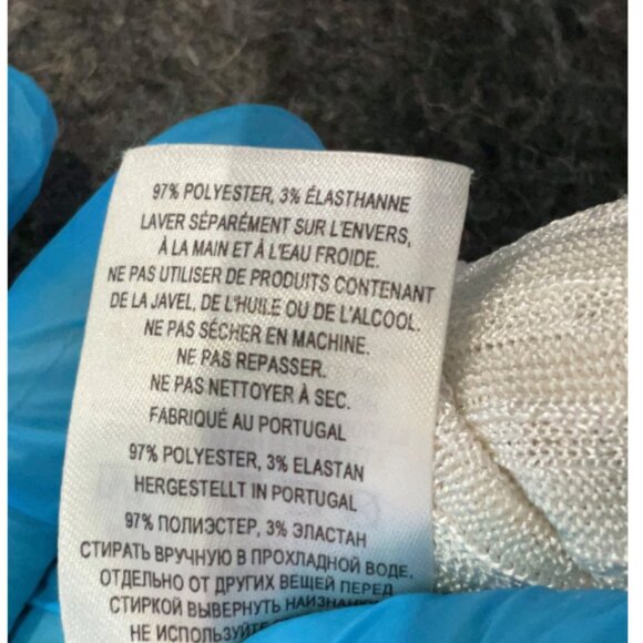 Ted Baker KATRINO Ribbed Metallic T-Shirt Size 3 - Picture 3 of 8